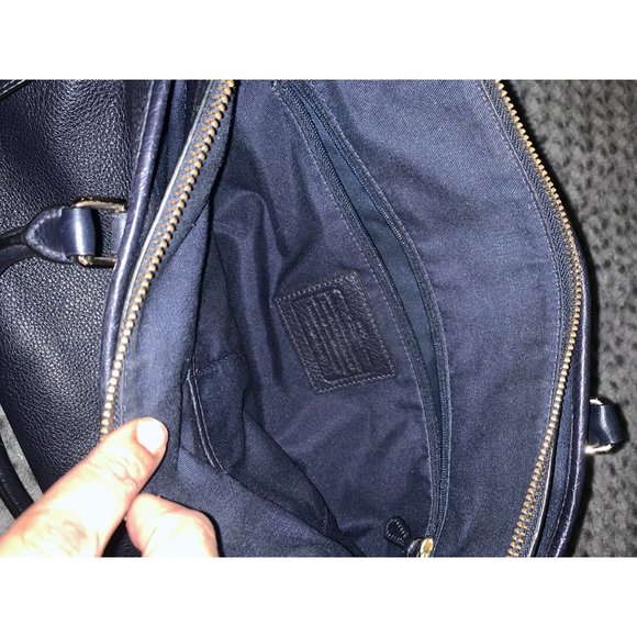 Coach Black Leather Zipper Shoulder Bag - Picture 8 of 8